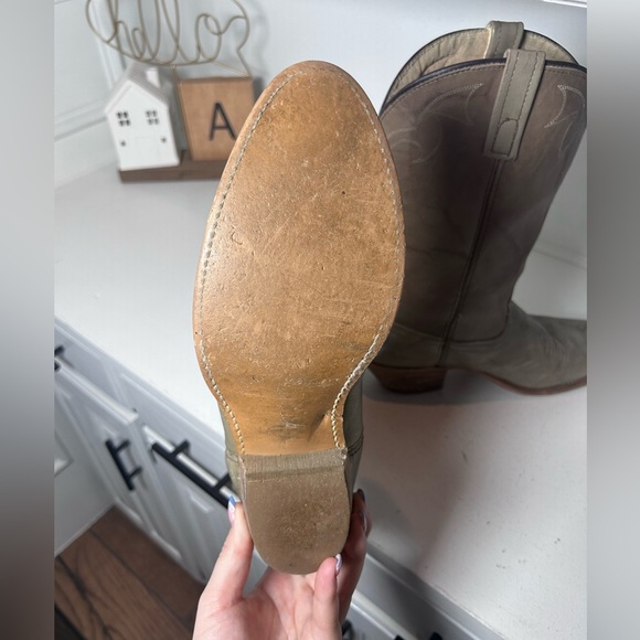 Vintage Acme Men’s Cowboy Boots Size 10.5 Classic Western Leather USA - Picture 6 of 7